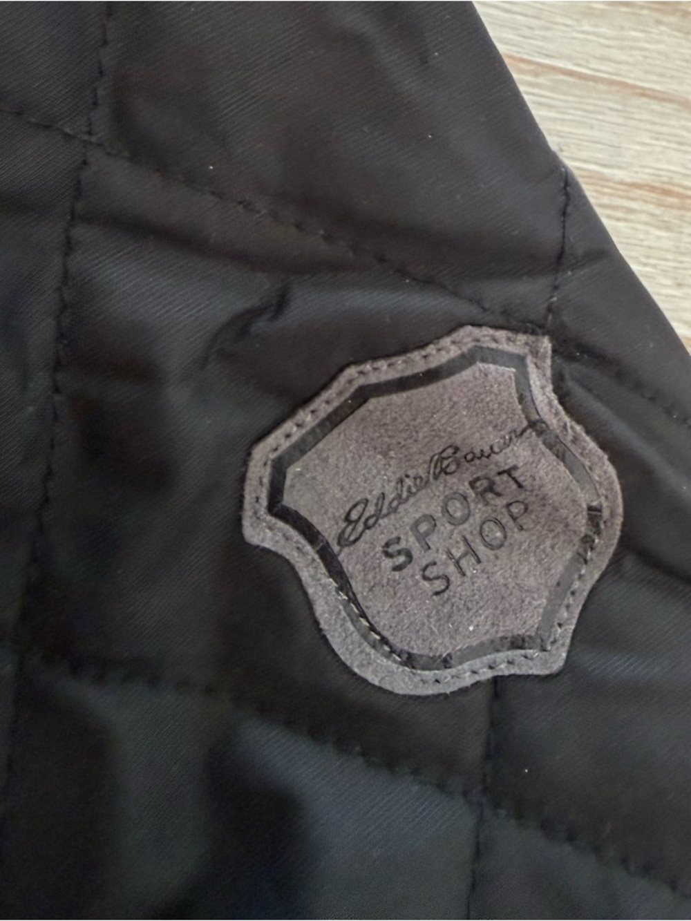 Eddie Bauer Quilted Black Snap-Front Puffer Jacket - Picture 6 of 9